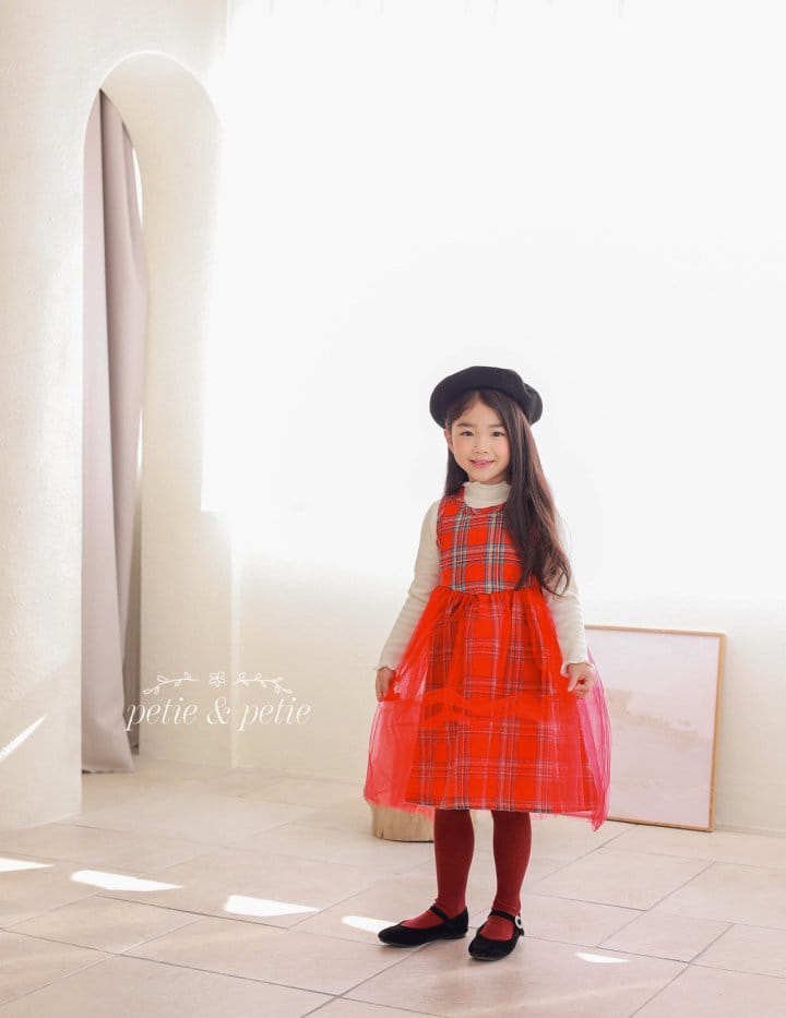 Petit & Petit - Korean Children Fashion - #childofig - Merry Check One-piece