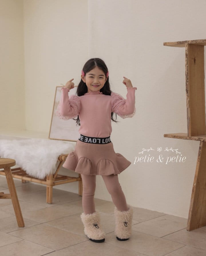 Petit & Petit - Korean Children Fashion - #childofig - Love Skirt Leggings - 7