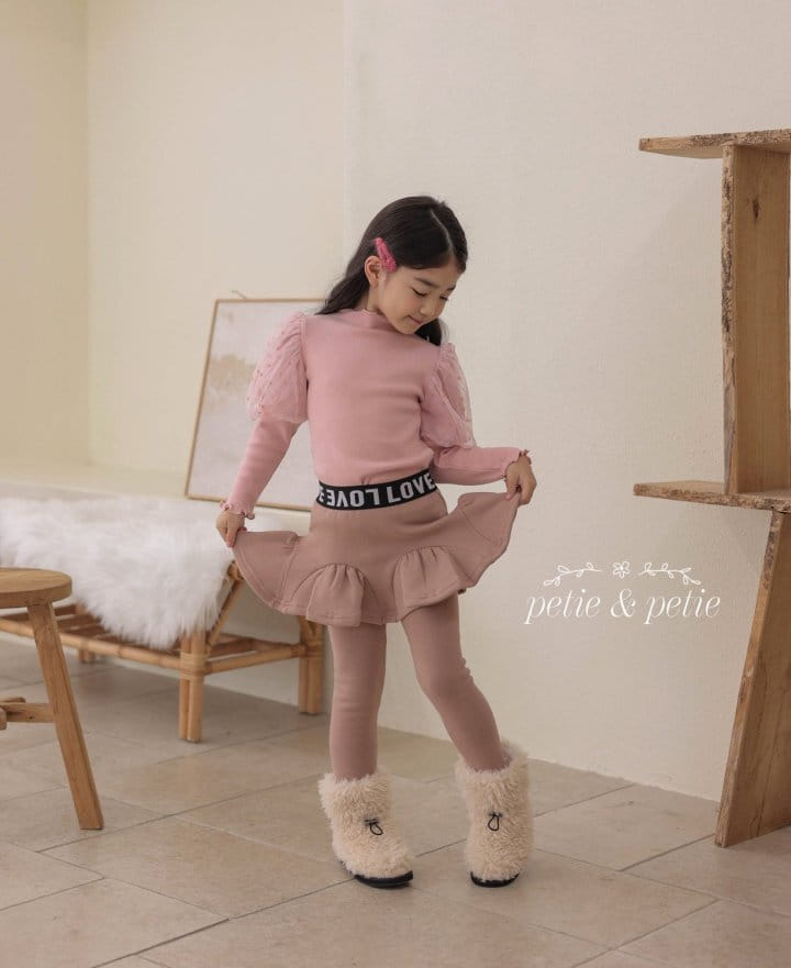 Petit & Petit - Korean Children Fashion - #childofig - Love Skirt Leggings - 8