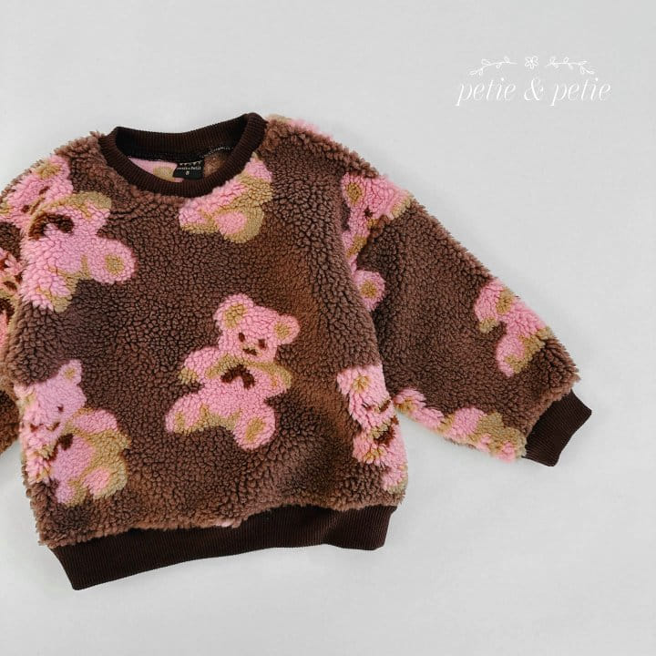 Petit & Petit - Korean Children Fashion - #childofig - Ribbon Bear Sweatrshirt