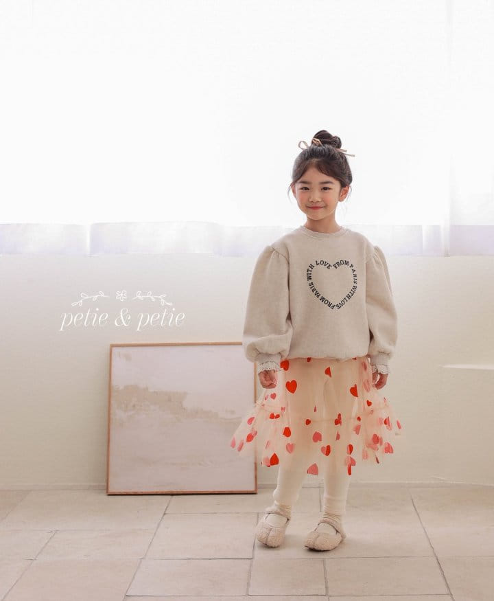 Petit & Petit - Korean Children Fashion - #childrensboutique - Heart Sha Skirt Leggings - 4