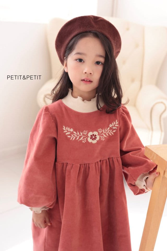 Petit & Petit - Korean Children Fashion - #designkidswear - Embroidery One-piece - 5