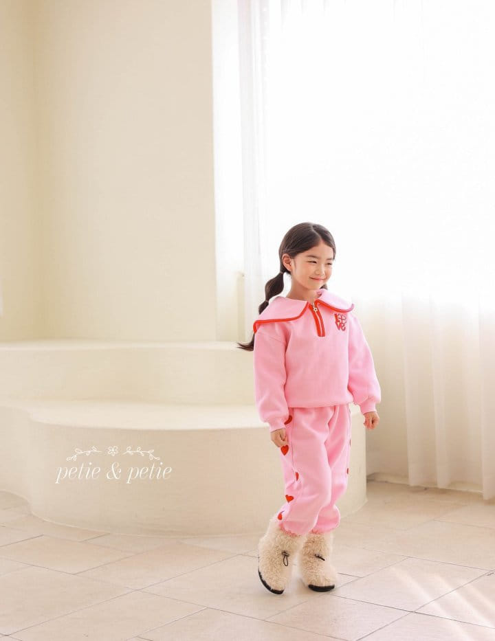 Petit & Petit - Korean Children Fashion - #discoveringself - Love Collar Sweatshirt