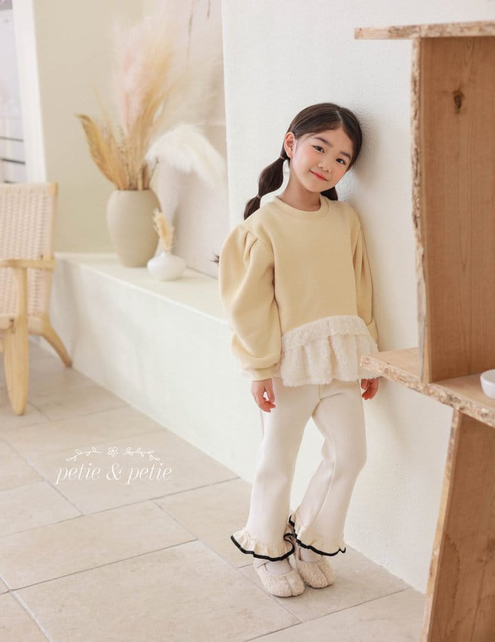 Petit & Petit - Korean Children Fashion - #fashionkids - Sweety Frill Sweatshirt - 3