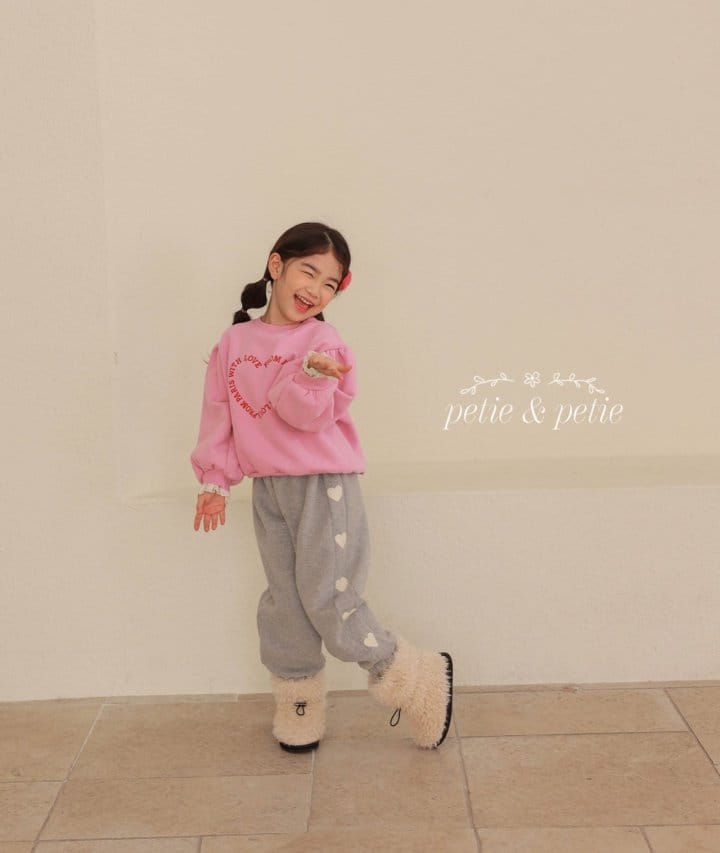 Petit & Petit - Korean Children Fashion - #fashionkids - Heart Sweatshirt - 3