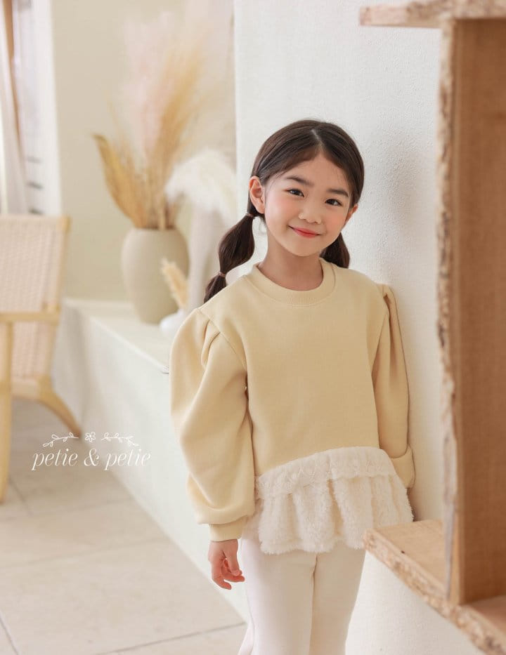 Petit & Petit - Korean Children Fashion - #fashionkids - Sweety Frill Sweatshirt - 4