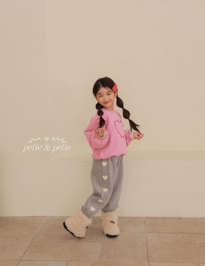 Petit & Petit - Korean Children Fashion - #fashionkids - Heart Sweatshirt - 4