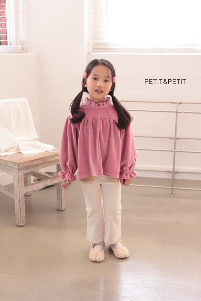 Petit & Petit - Korean Children Fashion - #kidsshorts - Veloure Blouse