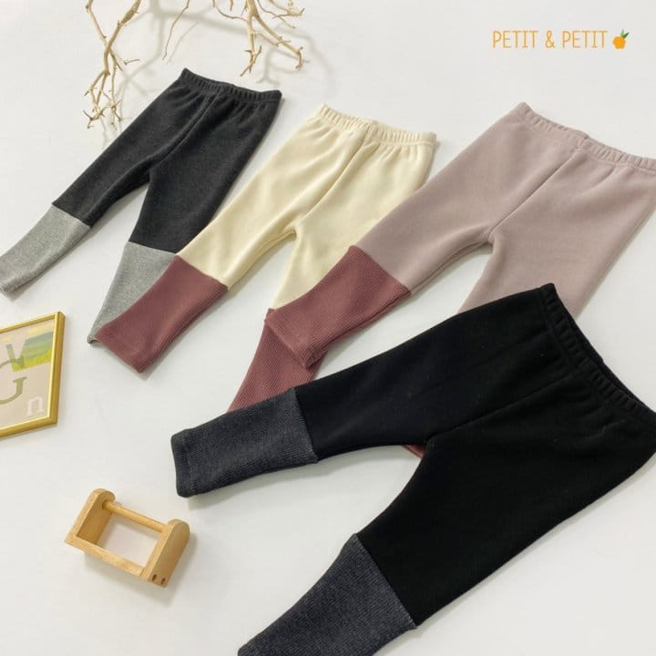 Petit & Petit - Korean Children Fashion - #kidsshorts - Rib Color Leggings - 6