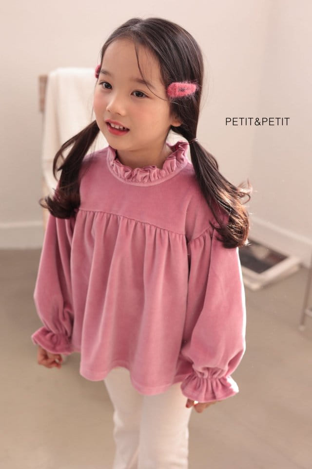 Petit & Petit - Korean Children Fashion - #kidsstore - Veloure Blouse - 2