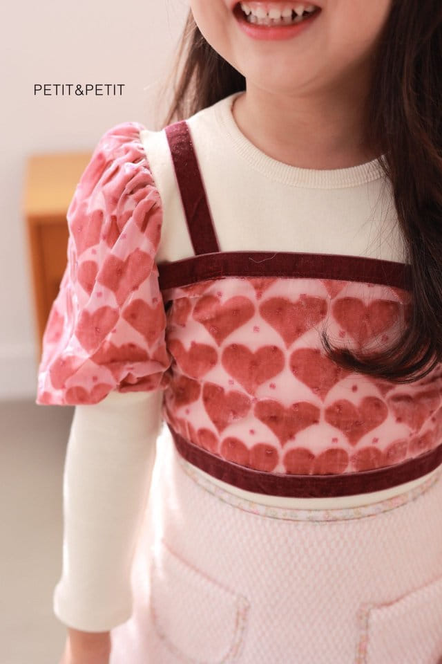 Petit & Petit - Korean Children Fashion - #kidsstore - Heart Bustier - 11