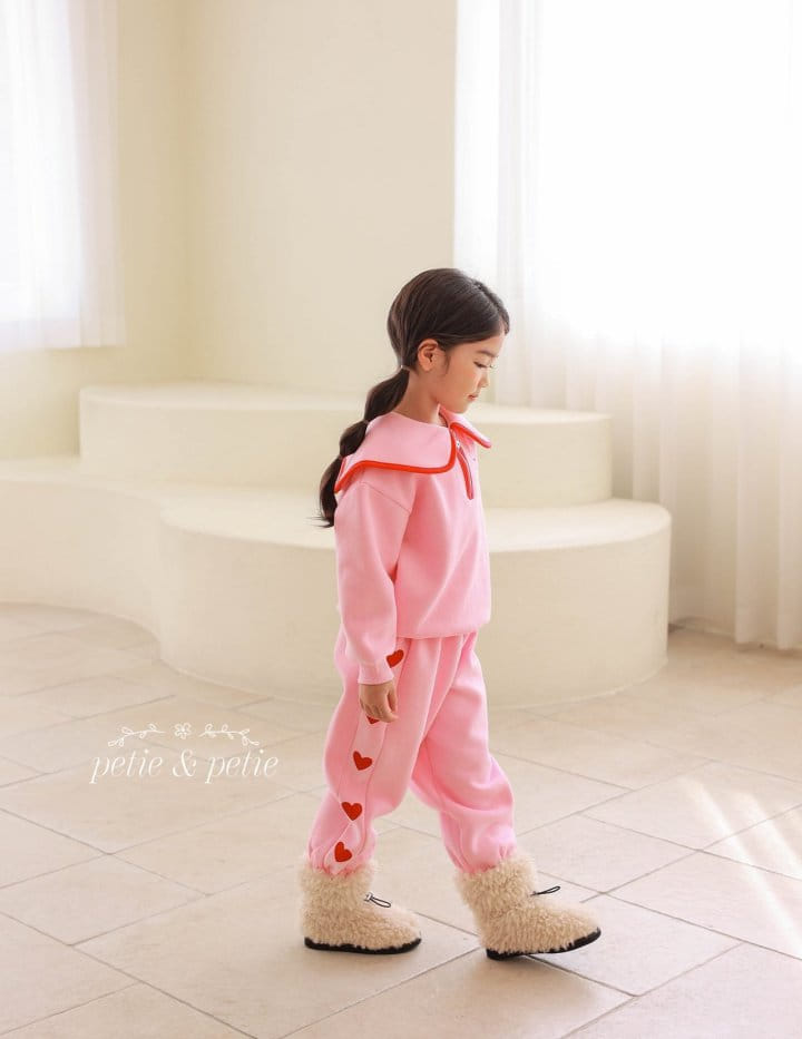 Petit & Petit - Korean Children Fashion - #kidzfashiontrend - Love Collar Sweatshirt - 5