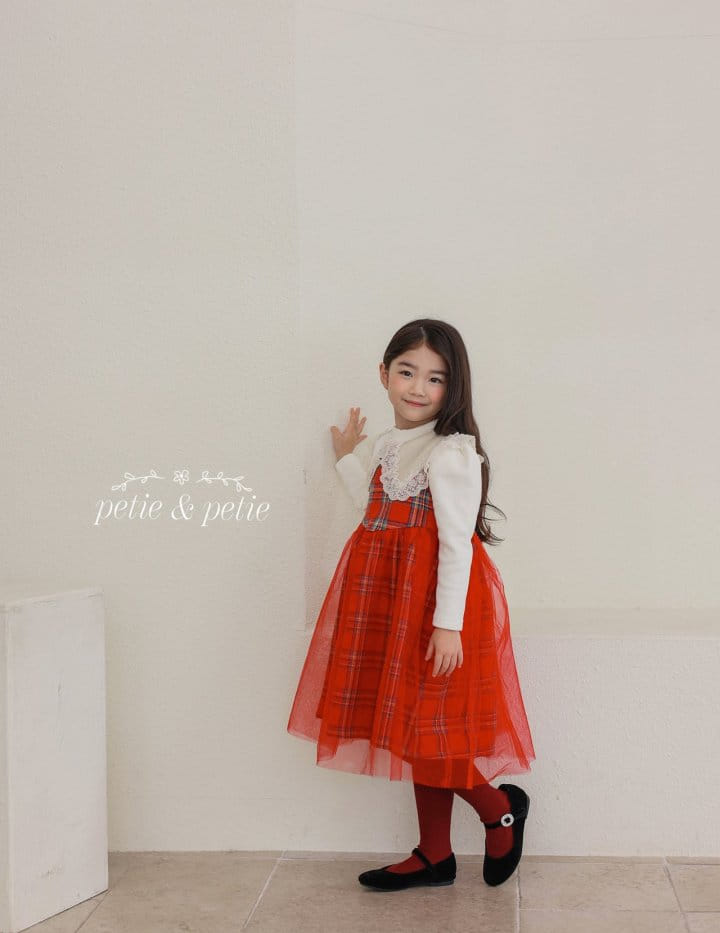 Petit & Petit - Korean Children Fashion - #kidzfashiontrend - Merry Check One-piece - 8