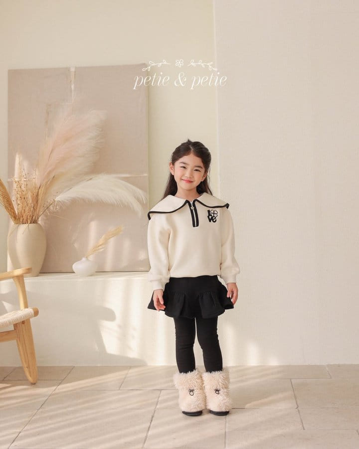 Petit & Petit - Korean Children Fashion - #littlefashionista - Love Collar Sweatshirt - 7