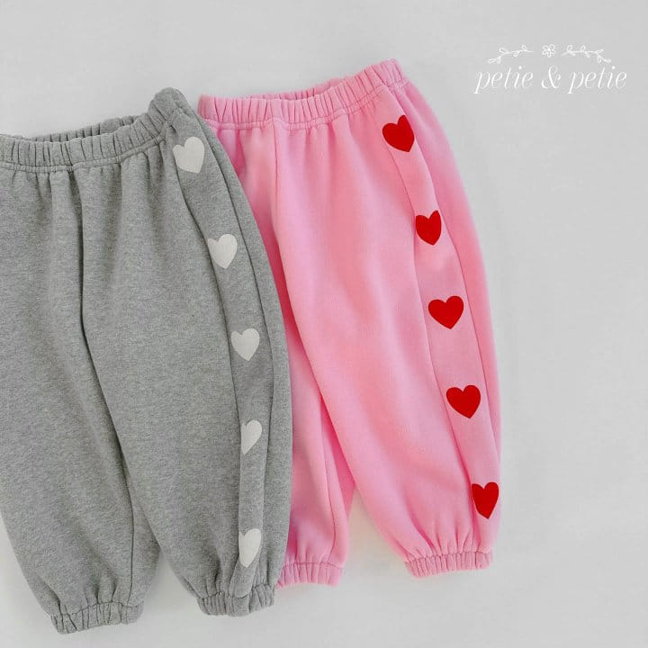 Petit & Petit - Korean Children Fashion - #littlefashionista - Heart Pants - 3