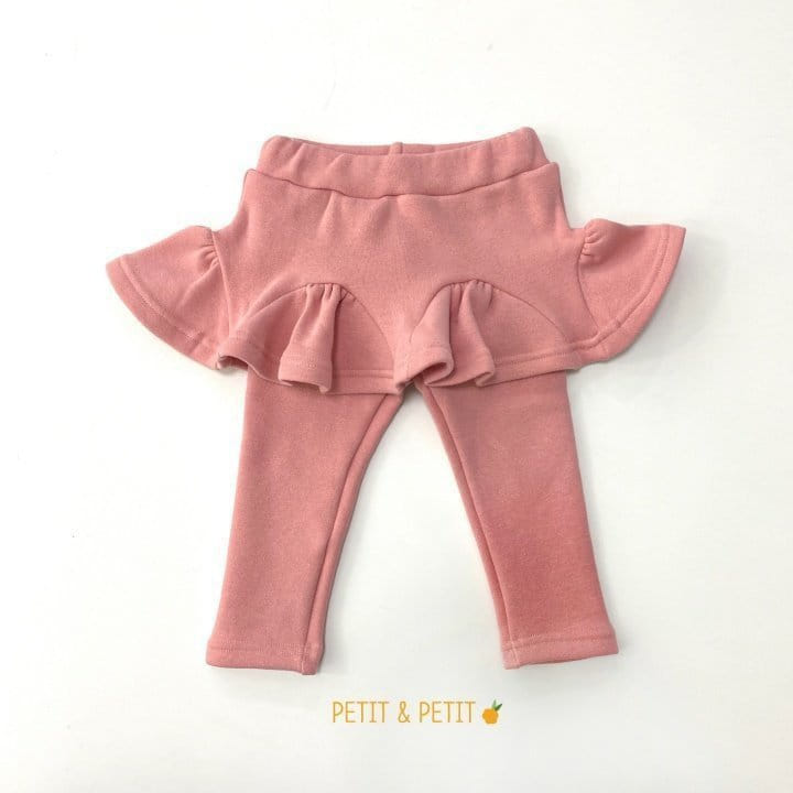 Petit & Petit - Korean Children Fashion - #littlefashionista - Pom Skirt Leggings - 2