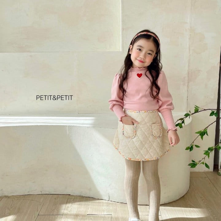 Petit & Petit - Korean Children Fashion - #littlefashionista - Heart Shirring Tee - 7