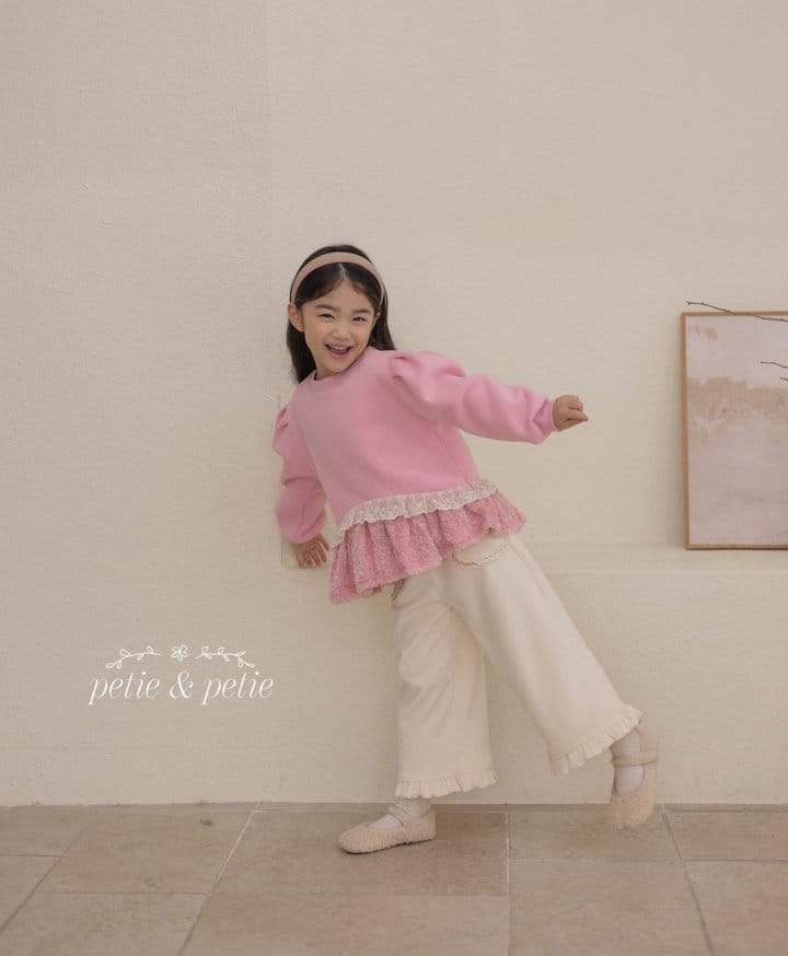 Petit & Petit - Korean Children Fashion - #magicofchildhood - Sweety Frill Sweatshirt - 9