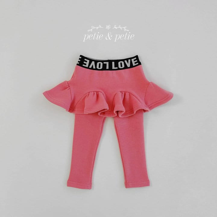 Petit & Petit - Korean Children Fashion - #littlefashionista - Love Skirt Leggings - 4