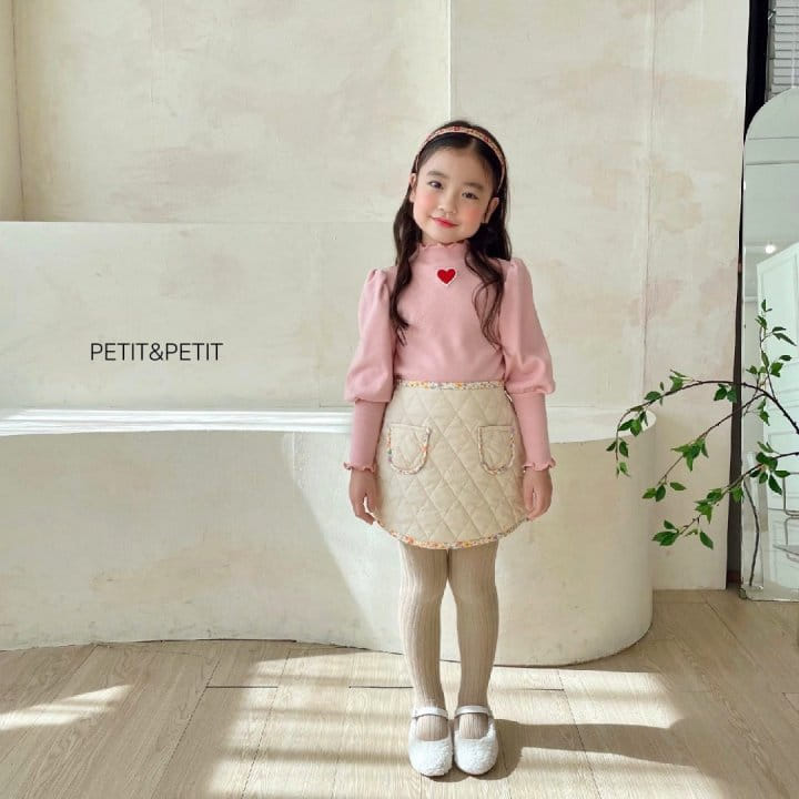 Petit & Petit - Korean Children Fashion - #magicofchildhood - Heart Shirring Tee - 8