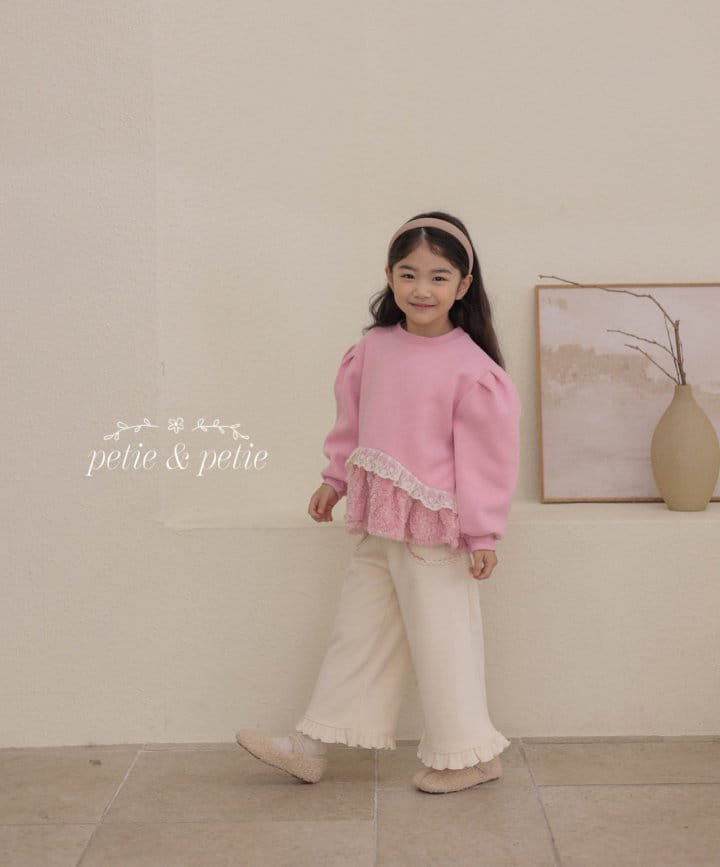 Petit & Petit - Korean Children Fashion - #minifashionista - Sweety Frill Sweatshirt - 10