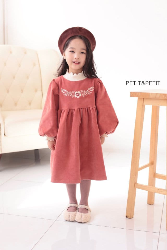 Petit & Petit - Korean Children Fashion - #stylishchildhood - Embroidery One-piece - 2