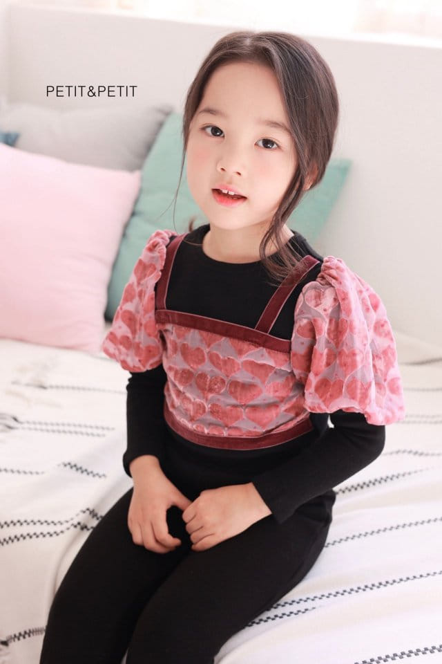 Petit & Petit - Korean Children Fashion - #todddlerfashion - Heart Bustier - 2