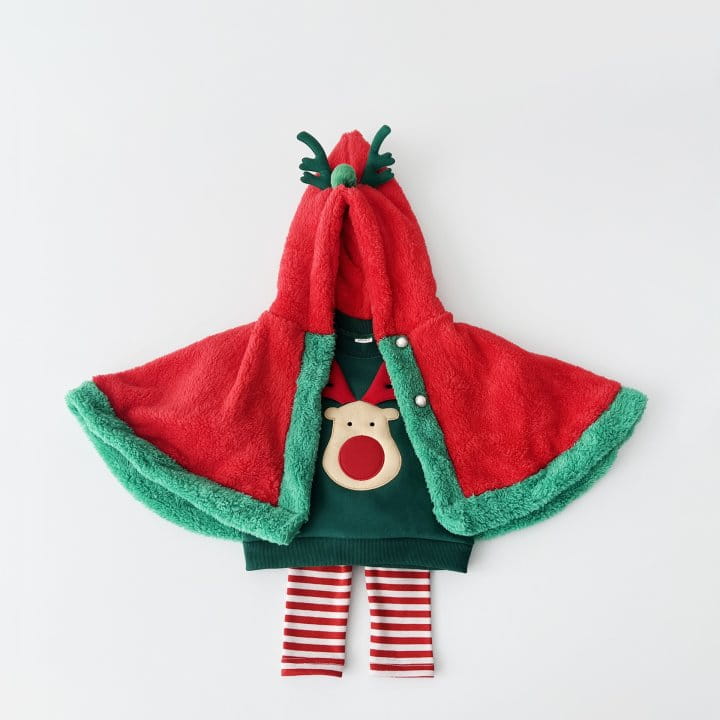 Pitapat - Korean Children Fashion - #Kfashion4kids - Rudolf Cozy Cape - 7