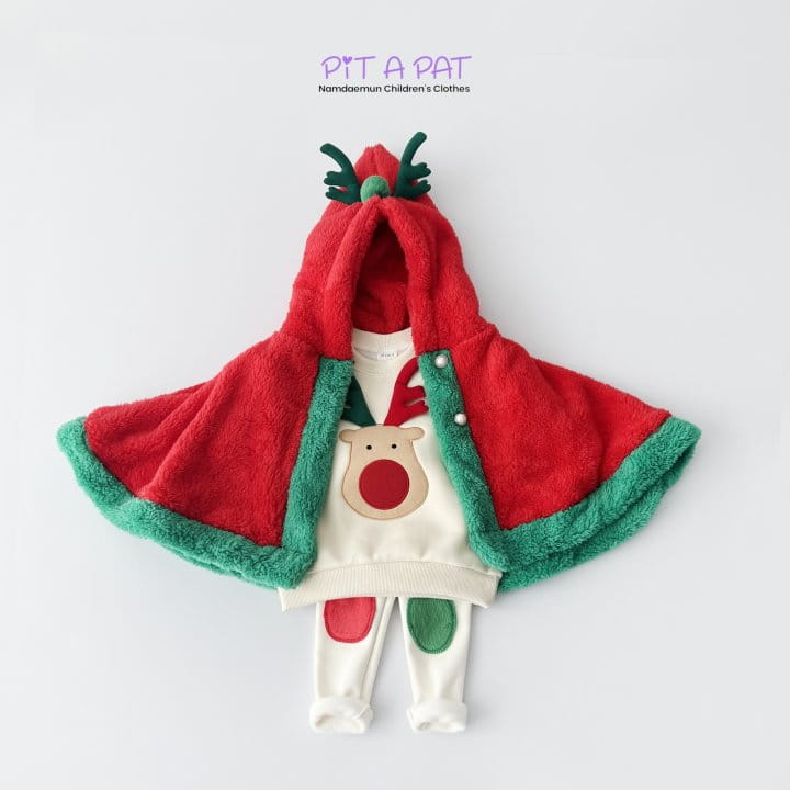 Pitapat - Korean Children Fashion - #littlefashionista - Rudolf Cozy Cape - 8