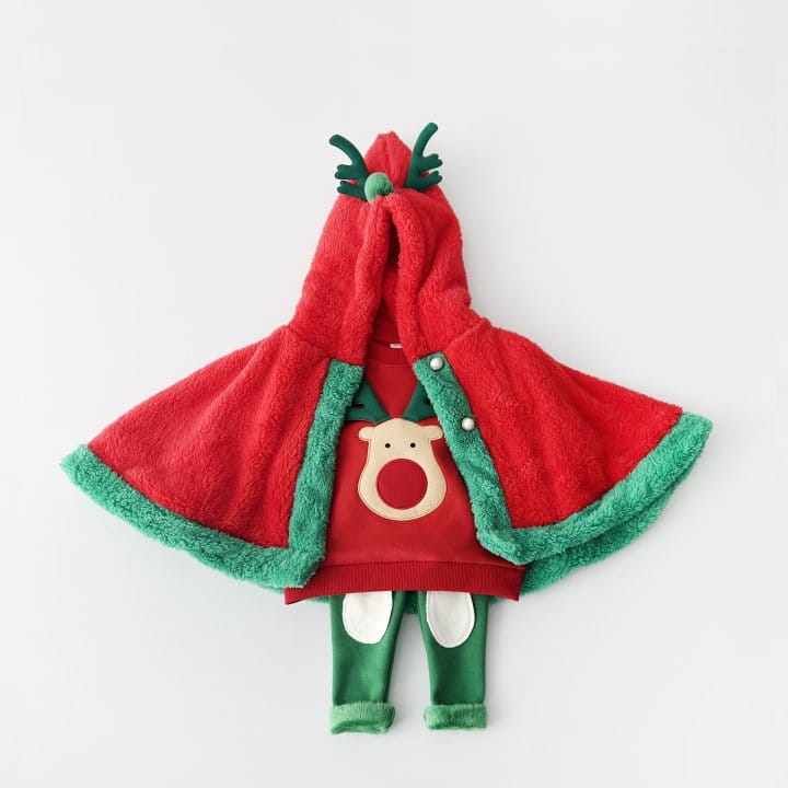 Pitapat - Korean Children Fashion - #magicofchildhood - Rudolf Cozy Cape - 9