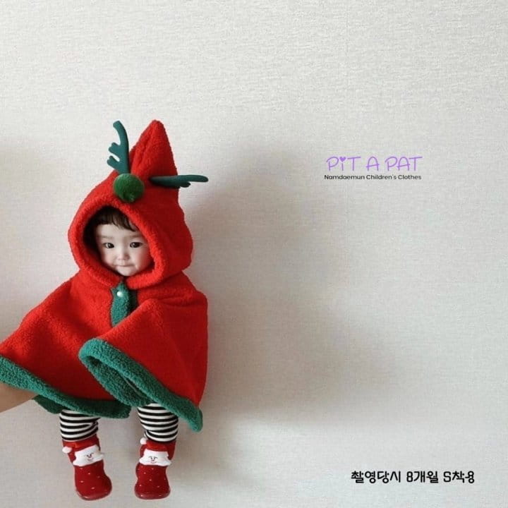 Pitapat - Korean Children Fashion - #minifashionista - Rudolf Cozy Cape - 10