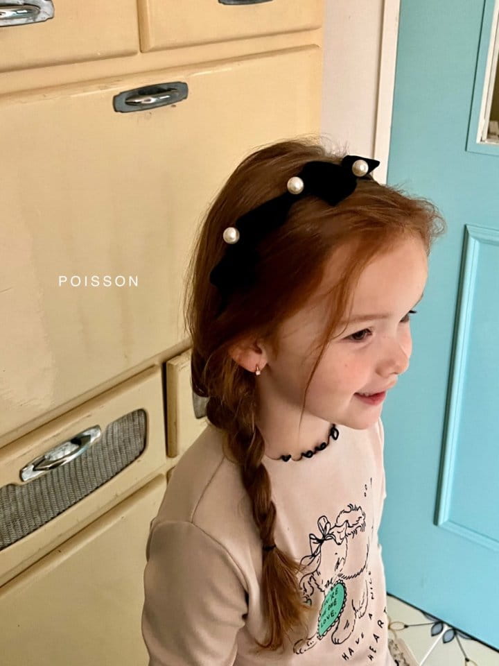 Poisson - Korean Children Fashion - #kidzfashiontrend - Velvet Pearl Hairband - 11