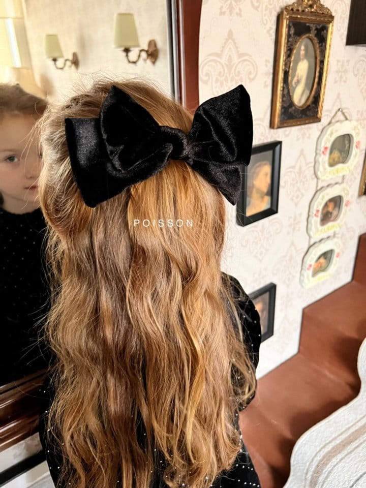 Poisson - Korean Children Fashion - #littlefashionista - Wire Velvet Hairpin