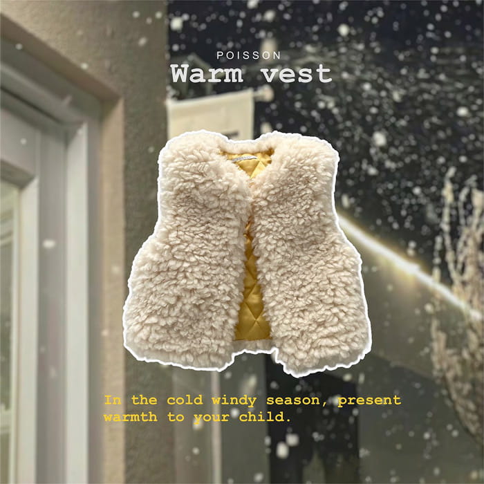 Poisson - Korean Children Fashion - #prettylittlegirls - Warm Vest - 5