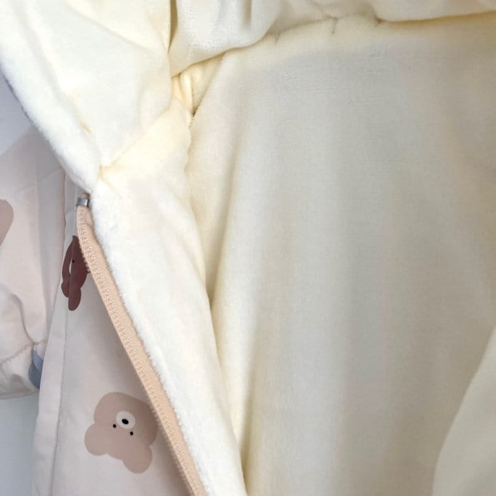 Reve Kid - Korean Baby Fashion - #babywear - Bebe Padding Fleece Body Suit - 3