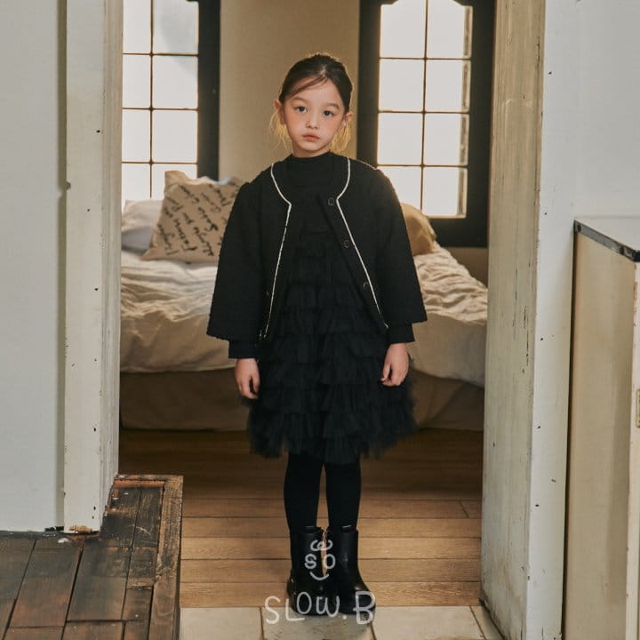 Slow B - Korean Children Fashion - #childofig - Twid Jacket - 4