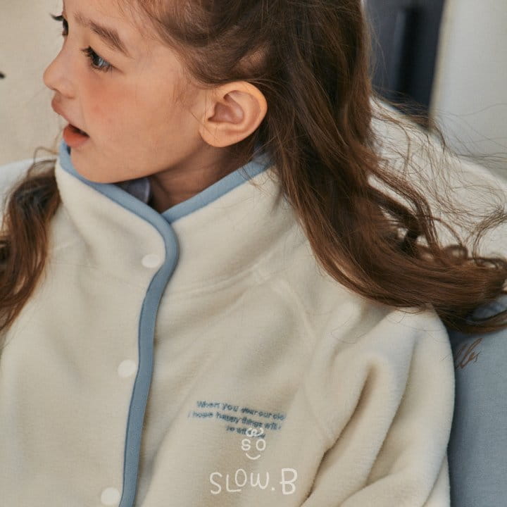 Slow B - Korean Children Fashion - #todddlerfashion - Color Fleece Jacket - 7