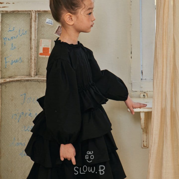 Slow B - Korean Children Fashion - #todddlerfashion - Cancan One-piece - 2