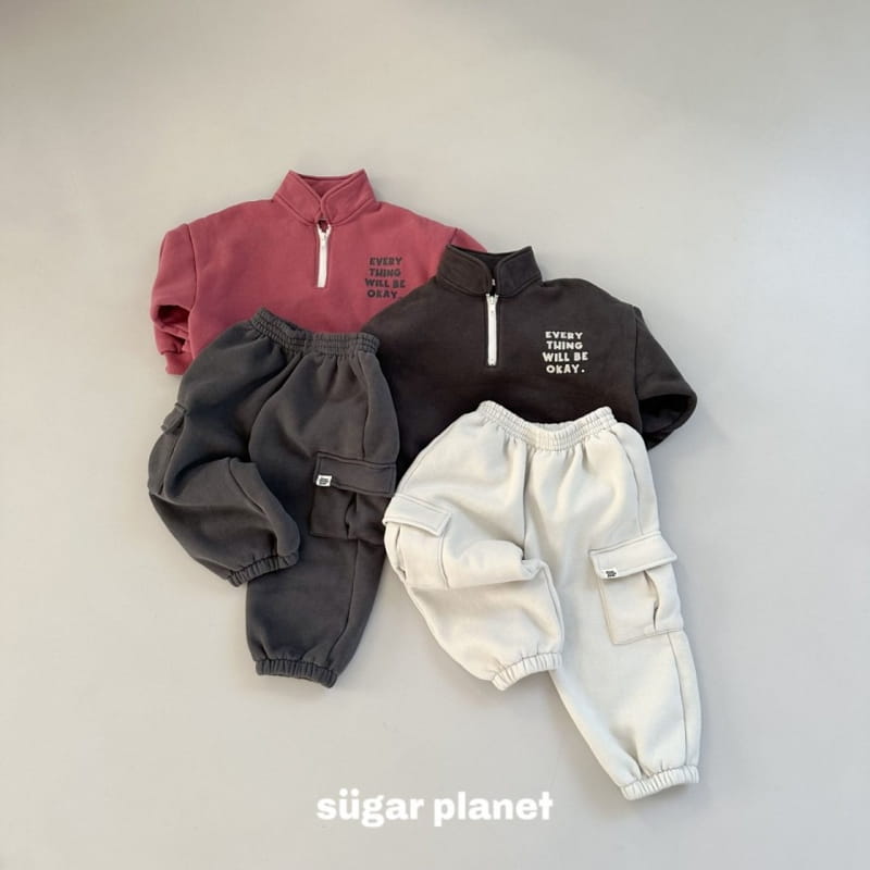 Sugar Planet - Korean Children Fashion - #childofig - Okay Half Zip-up - 3