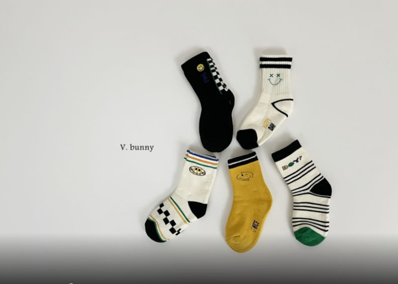 V Bunny - Korean Children Fashion - #Kfashion4kids - X Socks Set