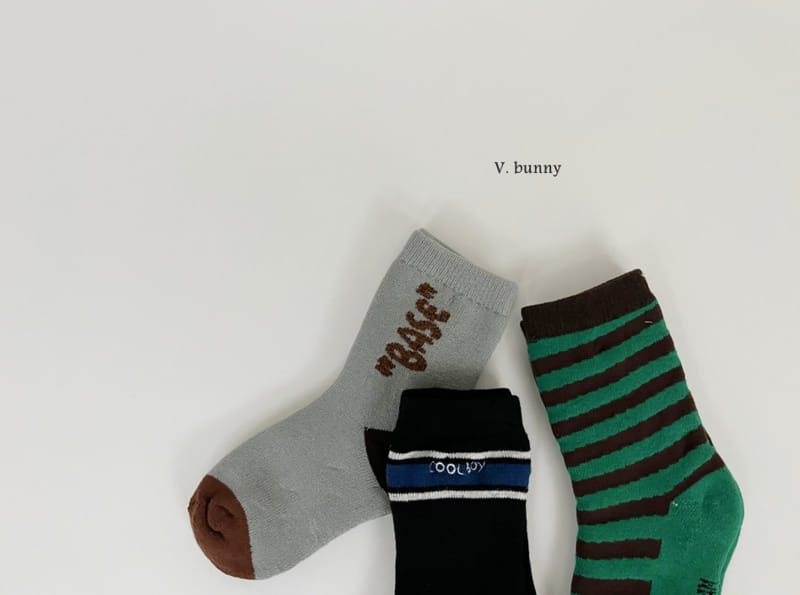 V Bunny - Korean Children Fashion - #Kfashion4kids - Base Socks Set