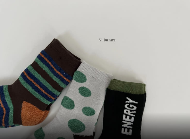 V Bunny - Korean Children Fashion - #designkidswear - Energy Socks Set - 2