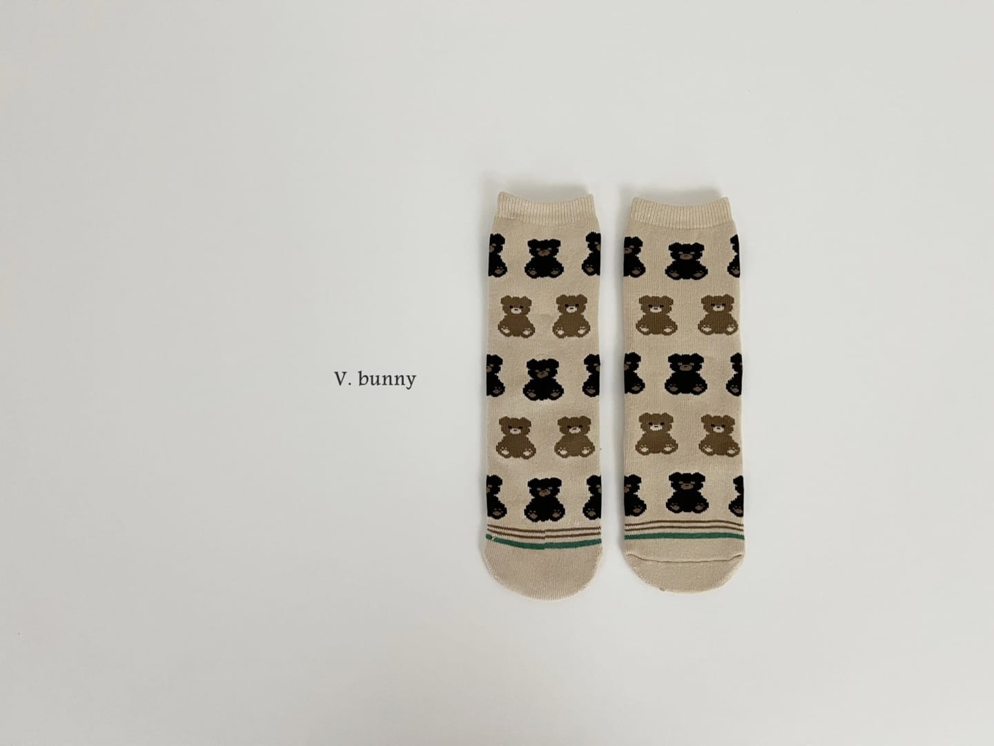 V Bunny - Korean Children Fashion - #discoveringself - One Bear Socks Set - 5