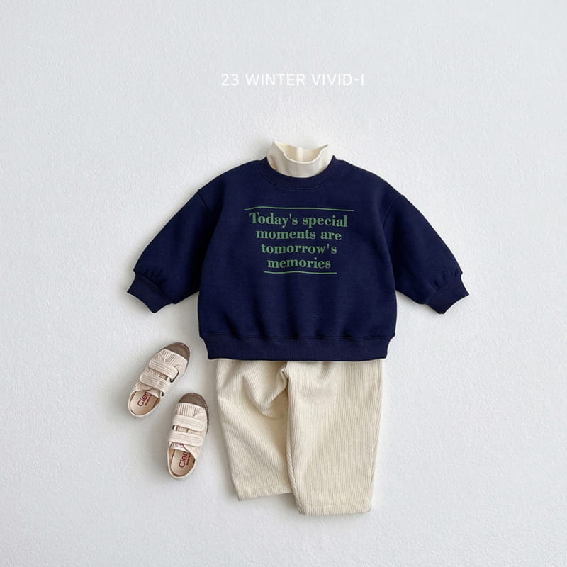 Vivid I - Korean Children Fashion - #Kfashion4kids - Lettering Sweatshirt - 11