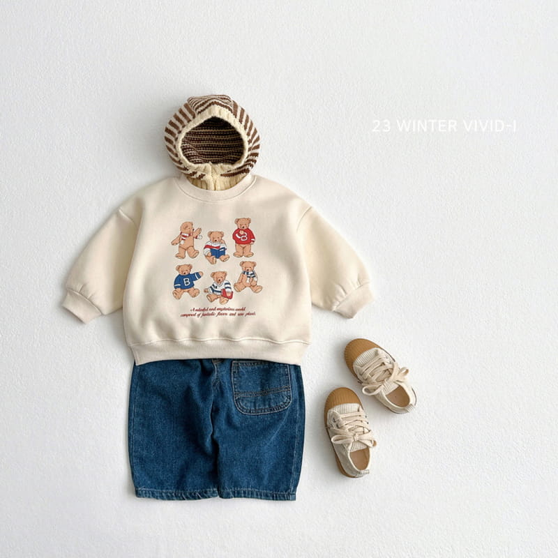 Vivid I - Korean Children Fashion - #Kfashion4kids - Six Bear Sweatshirt - 7