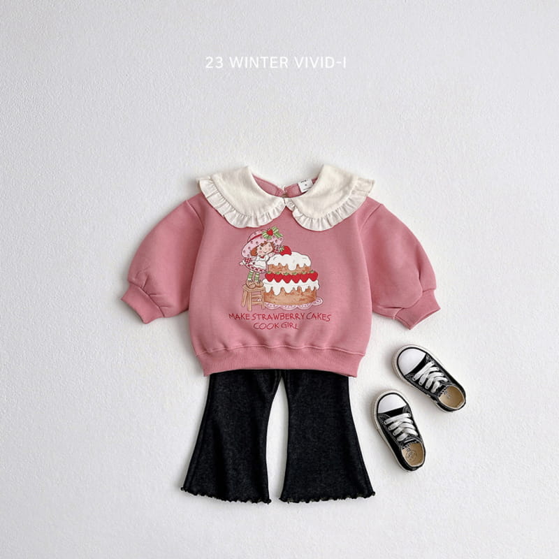 Vivid I - Korean Children Fashion - #childofig - Denim Fleece Bootscut Pants - 11