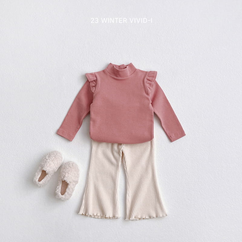 Vivid I - Korean Children Fashion - #childofig - Rib Fleece Pants - 10