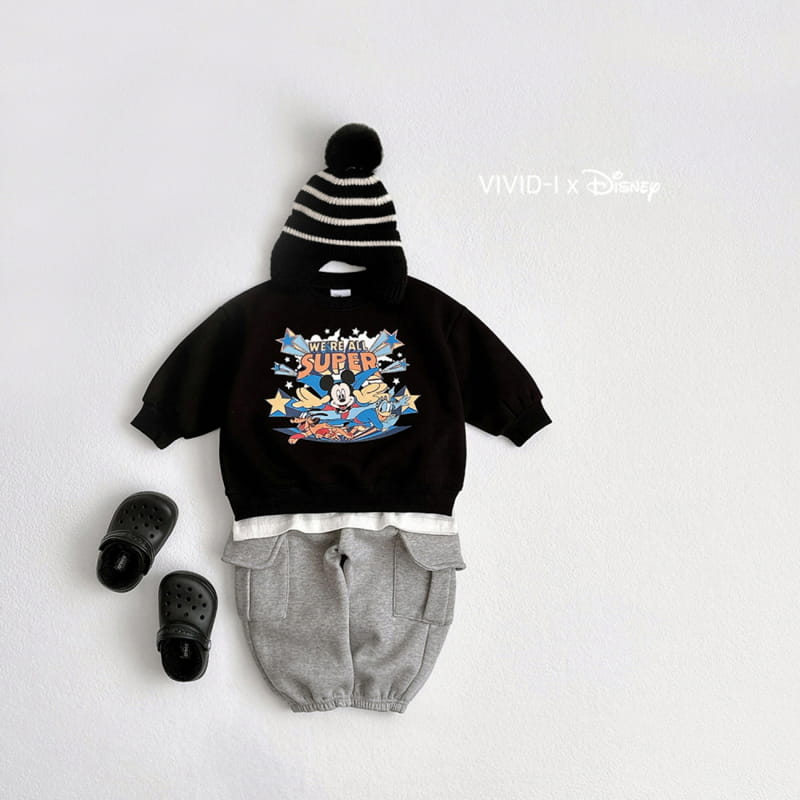 Vivid I - Korean Children Fashion - #childofig - D Super Man Top Bottom Set - 12