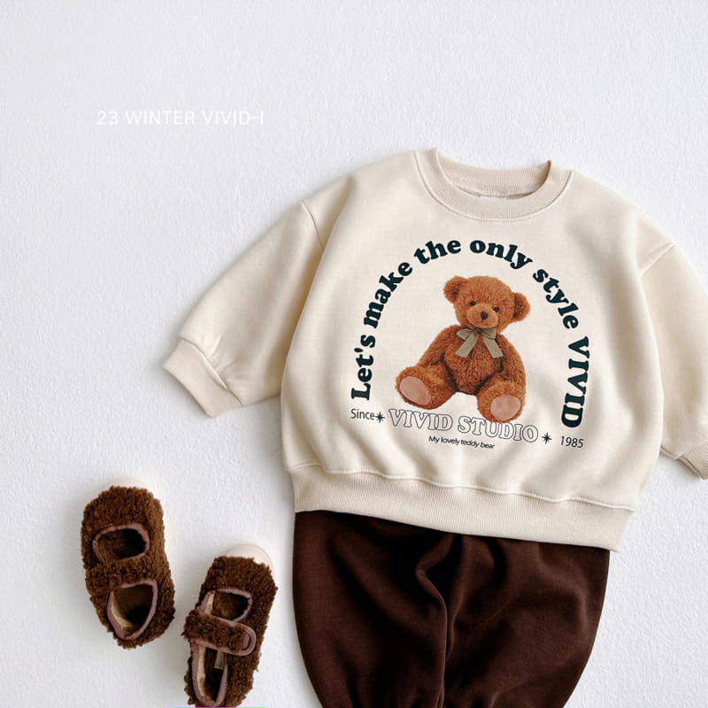 Vivid I - Korean Children Fashion - #stylishchildhood - Doll Bear Sweatshirt - 4