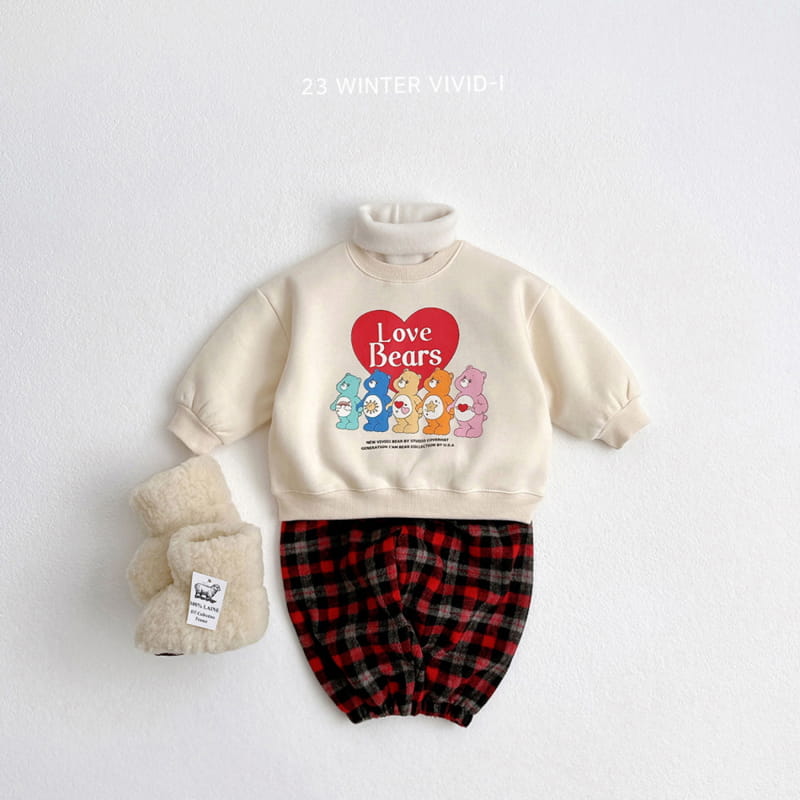 Vivid I - Korean Children Fashion - #childofig - Heart Bear Sweatshirt - 9